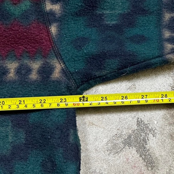 Vintage Cheetah Sport Aztec Print Fleece Pullover - Picture 4 of 5